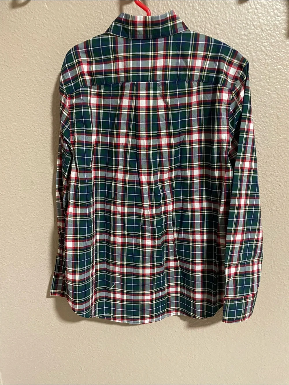 Polo Ralph Lauren Green Red White Plaid Button-Down Shirt